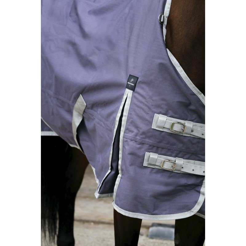 EQUITHEME TYREX 1200D Recycled výběhová deka pro koně šedá