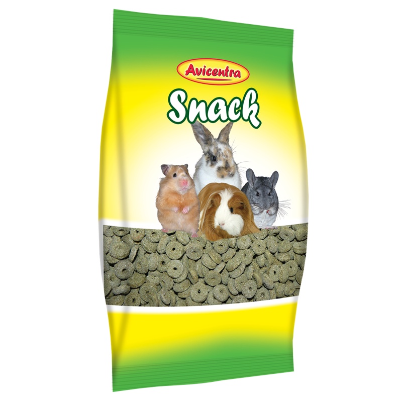 Krmivo pro hlodavce AVICENTRA kroužky s vojtěškou Hlodavec, 250g