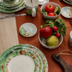 Malý talíř 18 cm - vzor kůň/ovce