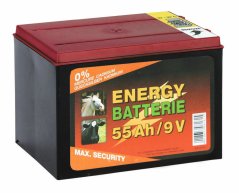 Zinko-karbonová baterie pro elektrický ohradník 9V/55Ah