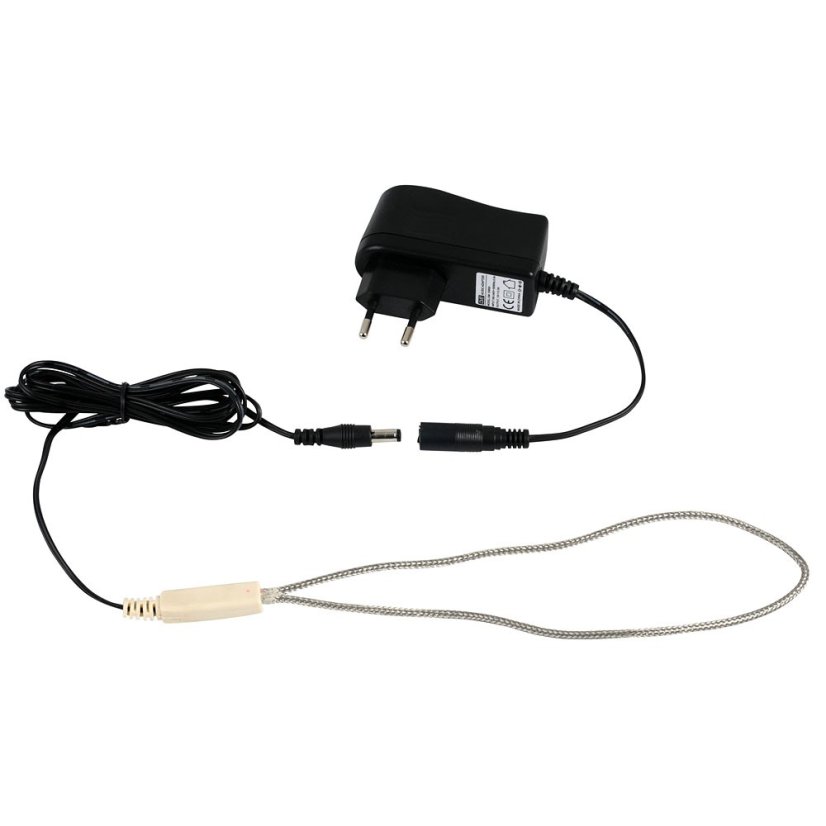 Výhřevný kabel pro malé napáječky pro drůbež s adaptérem 12V/5W