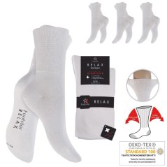 Diabetické kotníkové ponožky bílé Diabetické kotníkové ponožky bílé