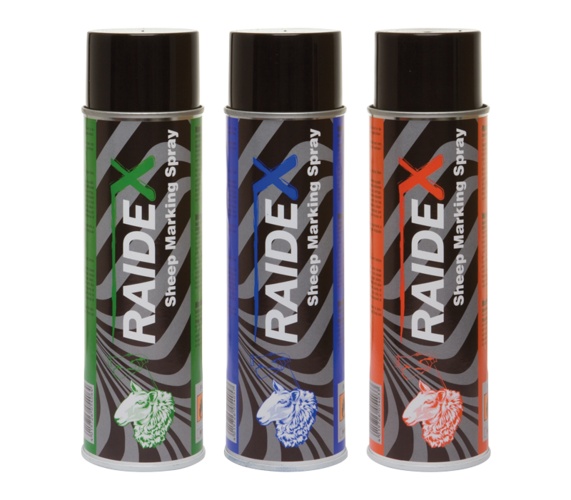 Ovčí značkovací barva RAIDEX spray 500ml,