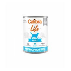 Krmivo pro psy Kuře s rýží Calibra Dog Life Adult Chicken with rice, konzerva 400g