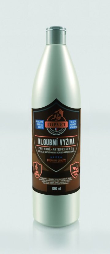 Bylinný sirup pro koně TOPVET Artroregen Eq kloubní výživa - Objem: 1ltr.