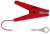 Přípojný kabel pro ohradník s klemou červený