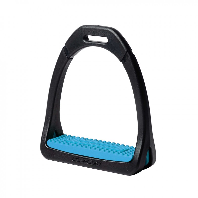 Jezdecké třmeny pro koně plastové COMPOSITI Premium,12cm - Barva: b.růžová