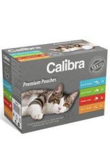 Kapsička pro kočky CALIBRA Cat kapsa Premium Adult multipack - 12ks