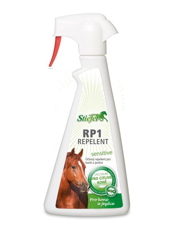 Repelent pro citlivé koně STIEFEL RP1 Sensitive bez alkoholu s rozprašovačem, 500ml Repelent pro citlivé koně STIEFEL RP1 Sensitive bez alkoholu s rozprašovačem, 500ml