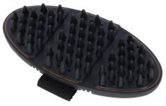Hřbílko na koně masážní COVALLIERO Flex 2K čer/hně, 19cm