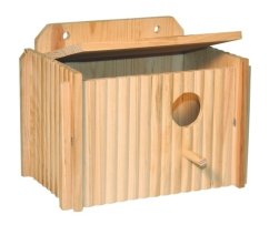 Budka pro papouška dřevená 21x13x13cm