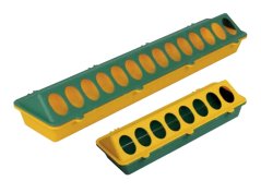 Podlahové krmítko pro kuřata, brojlery plastové s otvory