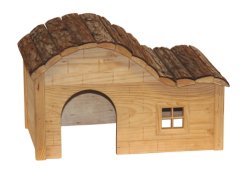 Domek NATURE pro hlodavce dřevěný 30x20x20cm