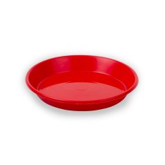 Plato na krmení pro jednodenní kuřata, o 19cm červené