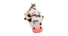 HipHop Dog Kravička ležící 30cm plyšová hračka pro psy strakatá