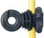 Izolátor pro ohradník na lanka a pásky do 12mm násuvný IVABLOC s matkou (25)