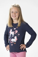 Jezdecké triko dětské HKM Pony Dream , dlouhý rukáv,