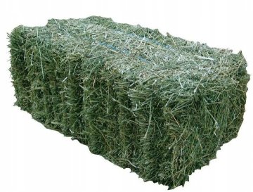 Balené luční seno, granulovaná vojtěška