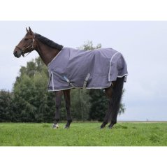 Výběhová deka pro koně EQUITHEME TYREX 1200D Recycled šedá