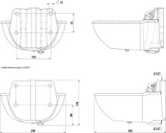 Napáječka pro koně vyhřívaná litinová H10 24V/80W