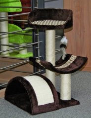 Odpočívadlo SAFARI pro kočky tm.hnědé 38x60cm