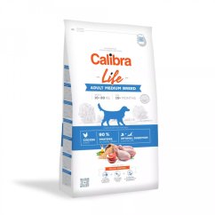 Granule pro dospělé psy Kuře CALIBRA Dog Life Adult Medium Breed Chicken střední plemena,