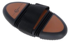 Hřbílko na koně COVALLIERO Flex 2K gumové čer/hně 19cm