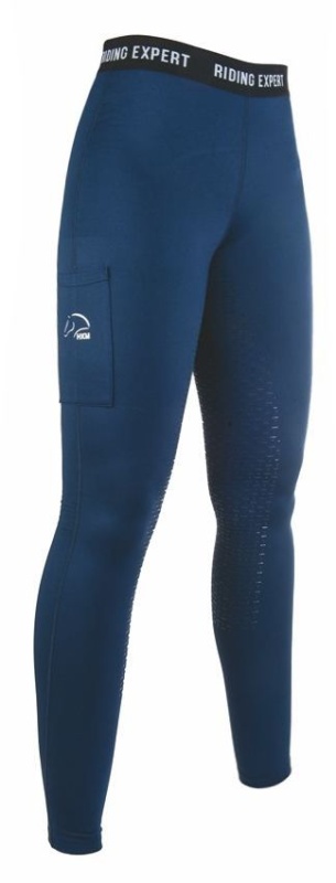 HKM Graz zimní dětské jezdecké legíny modré