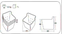 OK PLAST krmný žlab pro hříbata a skot 7ltr