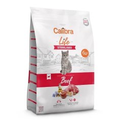 Granule pro kastrované kočky Hovězí CALIBRA Cat Life Sterilised Beef,