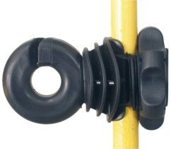 Izolátor pro ohradník na lanka a pásky do 12mm násuvný IVABLOC s matkou (25)