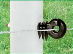 Kroužkový izolátor pro ohradník se šroubem M6 o délce 80mm(25)