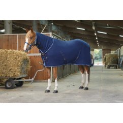 Odpocovací deka RIDING WORLD Combo s krkem modrá