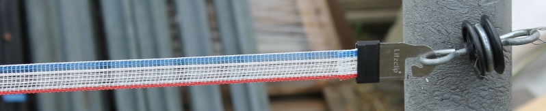 Bránová spona pro ohradníkové pásky Litzclip® nerezová