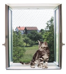 Bezpečnostní síť pro kočky 6x3m transparentní