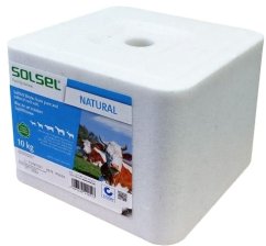 SOLSEL NATURAL solný liz pro koně, skot, ovce bílý 10kg