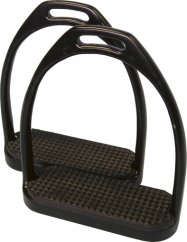Jezdecké třmeny pro koně barvené, černé 12cm