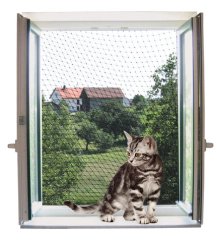 Bezpečnostní síť pro kočky 6x3m transparentní