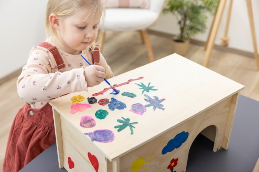 Domek pro hlodavce  KERBL Pet Painting  50x29x24cm