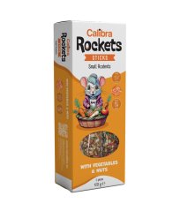 Pamlsek pro hlodavce CALIBRA ROCKETS Sticks Small Rodents Vegeta&Nuts se zeleninou a ořechy,120g