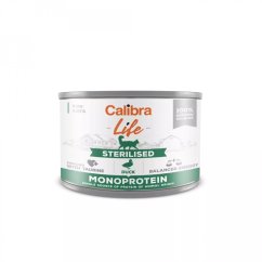 Krmivo pro kočky kachna CALIBRA Cat Life Sterilised Duck, konzerva 200g
