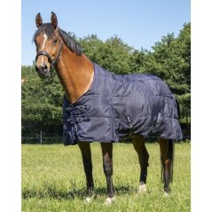 HKM Quited 1200D/340g stájová deka pro koně tm.mod 155cm