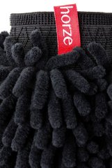 Čistící rukavice na koně, pony HORZE Microfibre černá