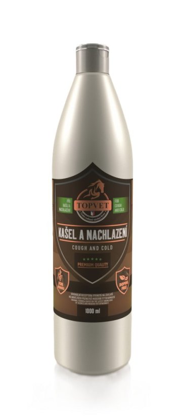 Bylinný sirup pro koně TOPVET Kašel a nachlazení - Objem: 5ltr. Bylinný sirup pro koně TOPVET Kašel a nachlazení - Objem: 5ltr.