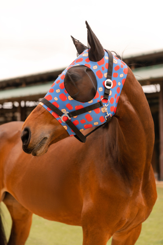 Maska  pro koně, pony proti hmyzu HORZE Elastic Pull-On,