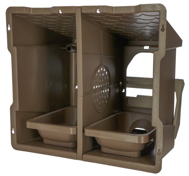 KERBL dvoumístné snáškové hnízdo pro slepice plastové