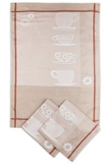 Kuchyňské utěrky Šálky (3 ks v balení)