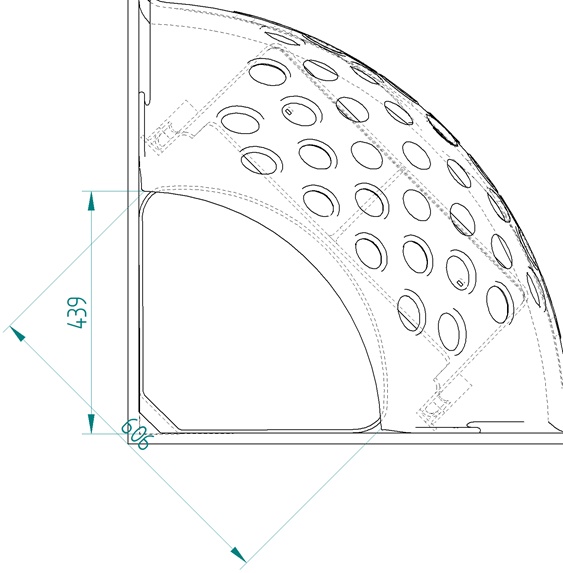 OK PLAST rohové jesle na seno XL pro koně, kozy, ovce 300ltr.