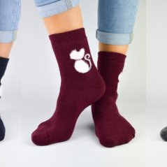Ponožky dámské s kočkou 36-41 Ponožky dámské s kočkou 36-41