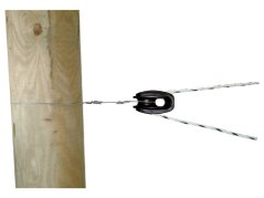 Rohový izolátor pro ohradník, typ Vajíčko černý (4)